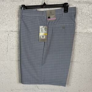 Pga Tour Men's Striped 8" Golf Shorts - Shell Pink 38 $68